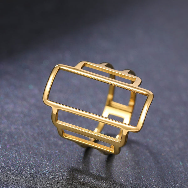 Rectangle Geometry Ring