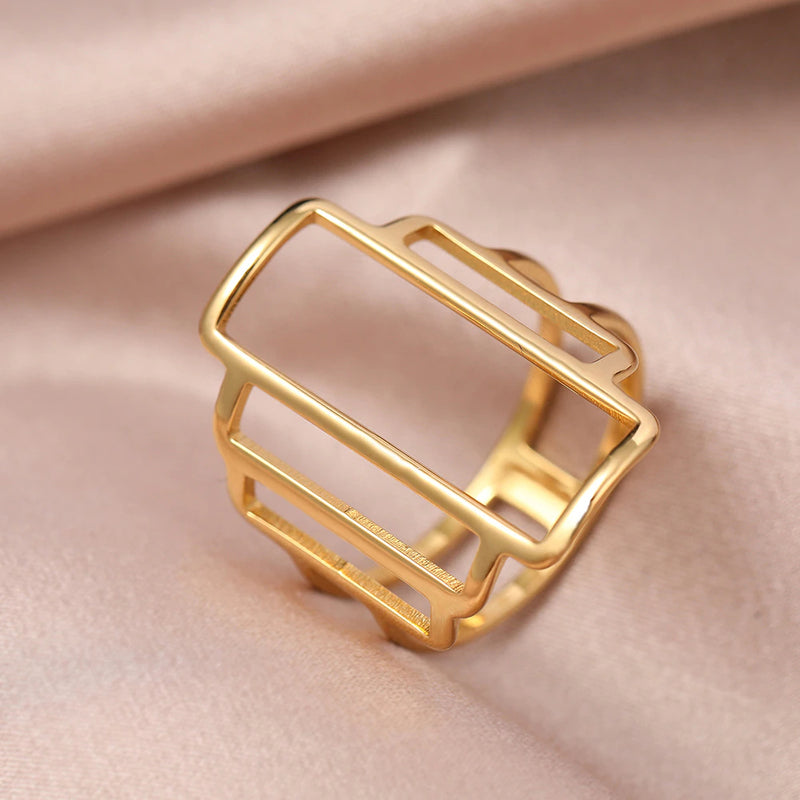 Rectangle Geometry Ring