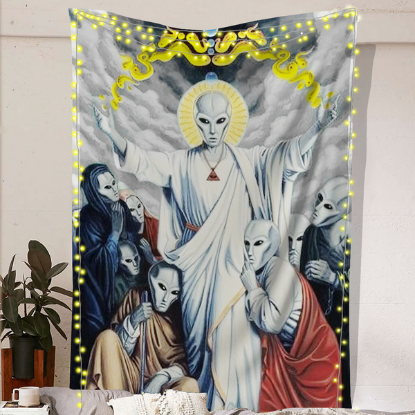 Alien Jesus Tapestry