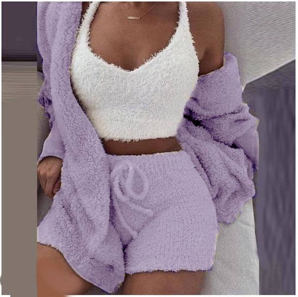 Cosy Knit Set (3 Pieces) - Lavender